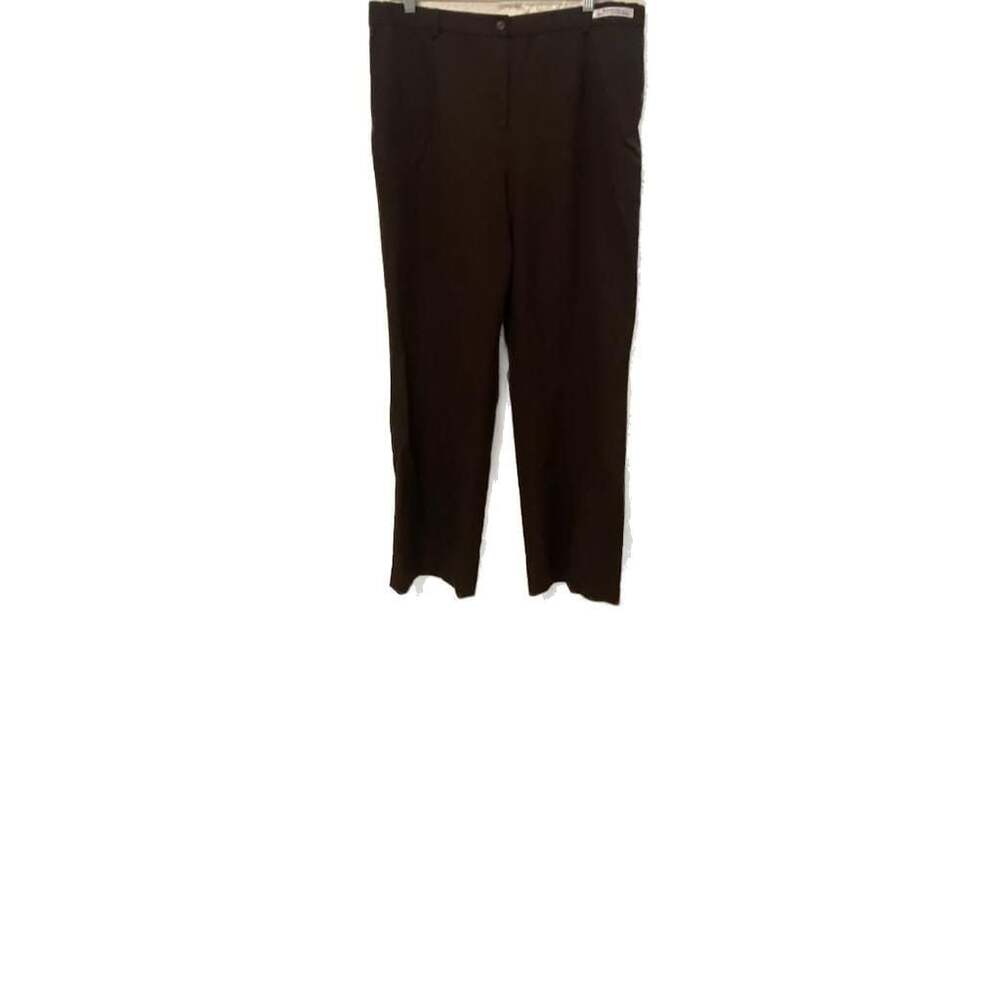 Pendleton Wool Trousers Brown Straight Leg Pants 14 Dark Academia